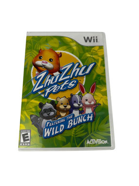 Activision Zhu Zhu Pets Featuring The Wild Bunch Wii Video Game CIB E